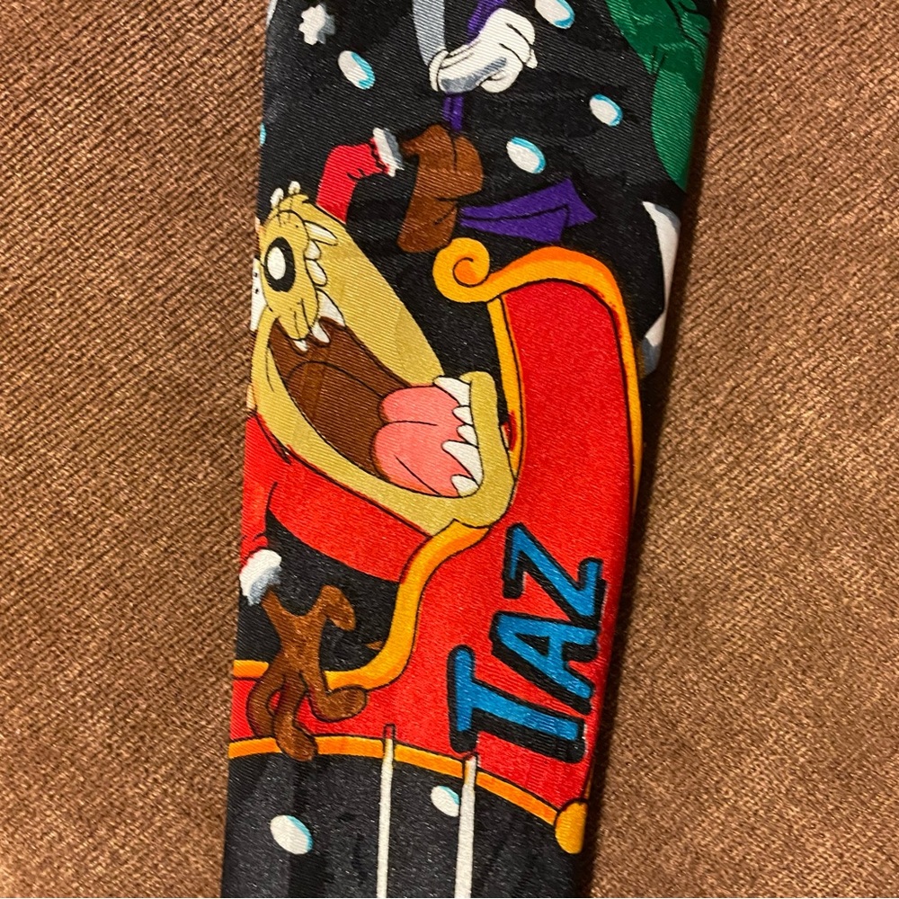 Taz Santa Looney Tunes Christmas Tie